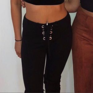 Express high waisted black pants